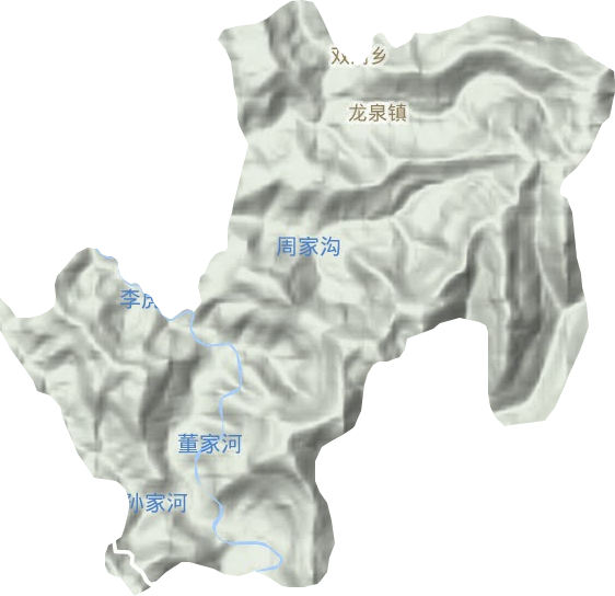 龙泉镇地形地图