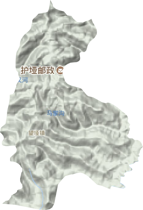 望垭镇地形地图