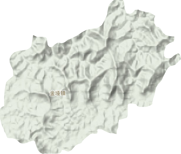 金垭镇地形地图