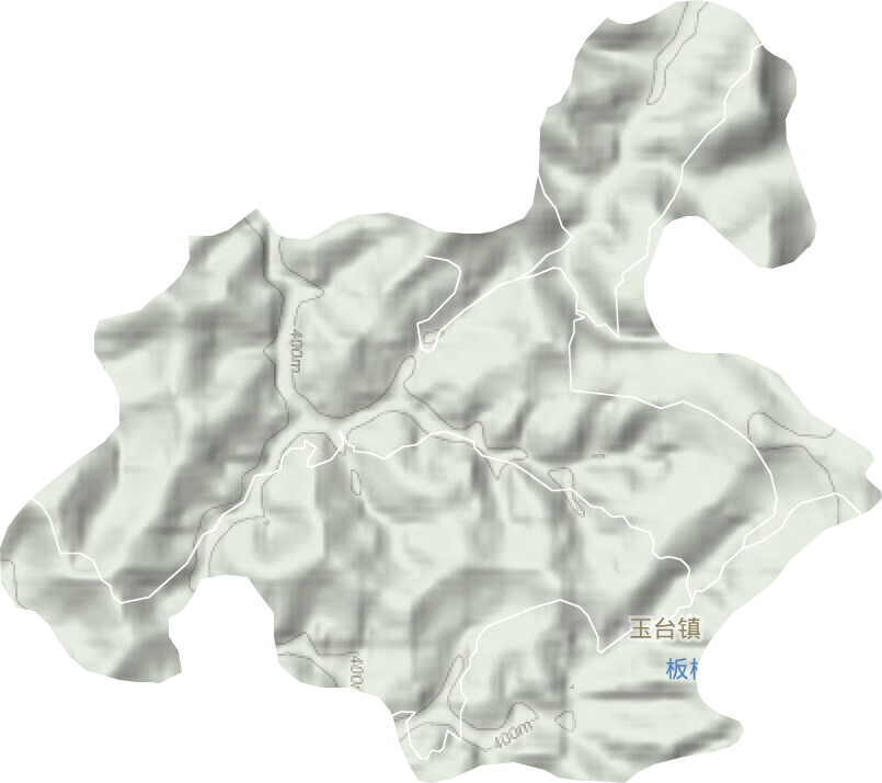玉台镇地形地图