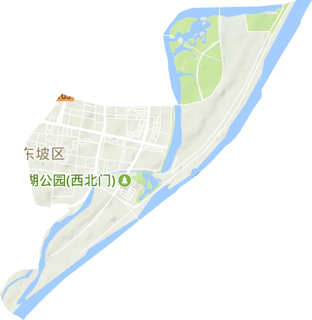 苏祠街道地形地图