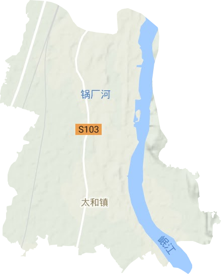 太和镇地形地图