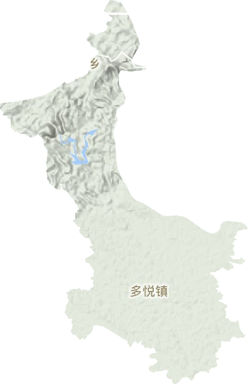 多悦镇地形地图