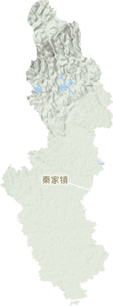 秦家镇地形地图