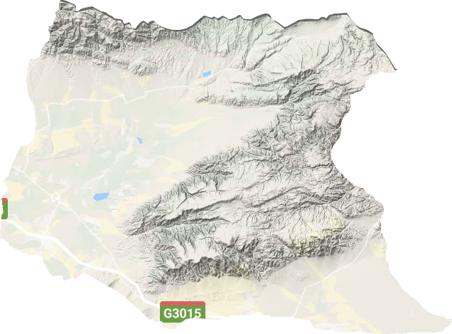 额敏县地形地图