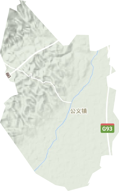 公义镇地形地图