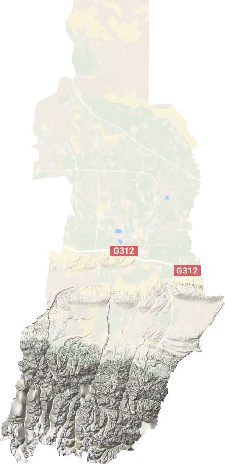 沙湾市地形地图
