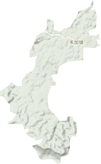 禾加镇地形地图