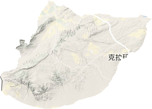 托里县地形地图
