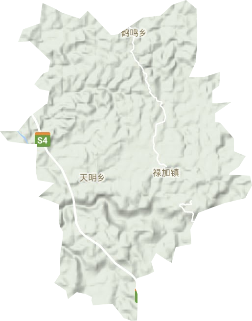 禄加镇地形地图