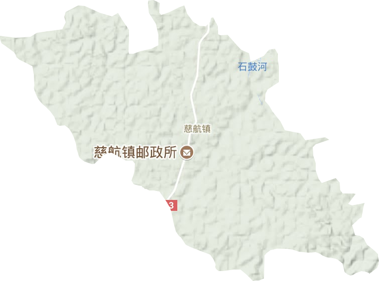 慈航镇地形地图