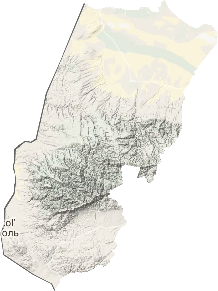 裕民县地形地图