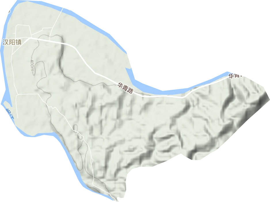 汉阳镇地形地图