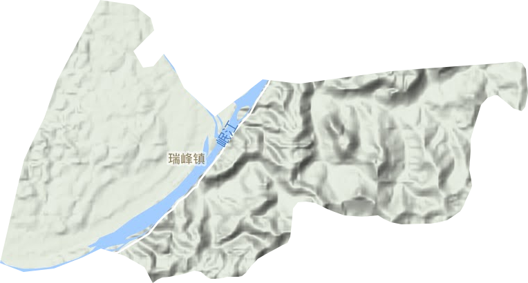 瑞峰镇地形地图