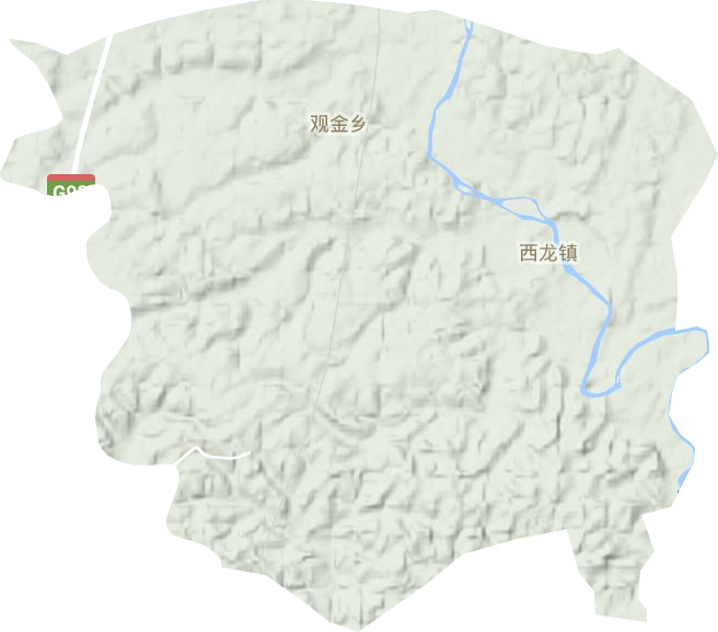 西龙镇地形地图