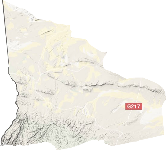 吉木乃县地形地图