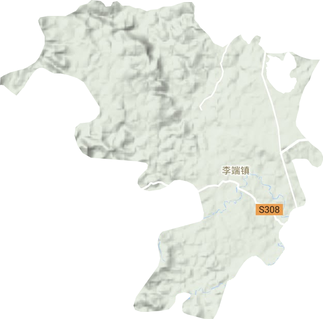 李端镇地形地图