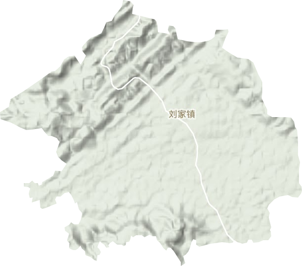 刘家镇地形地图