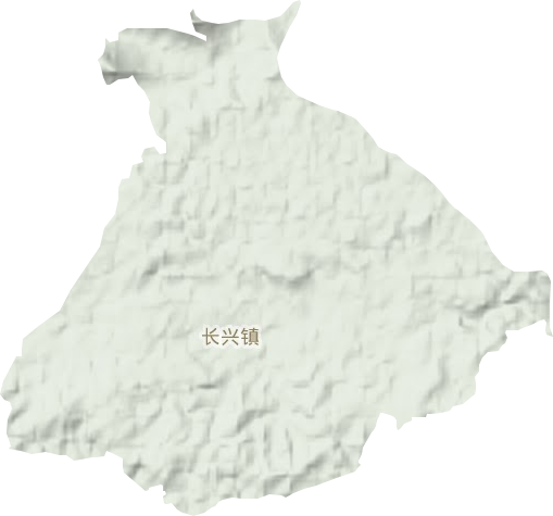 长兴镇地形地图