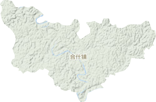 合什镇地形地图