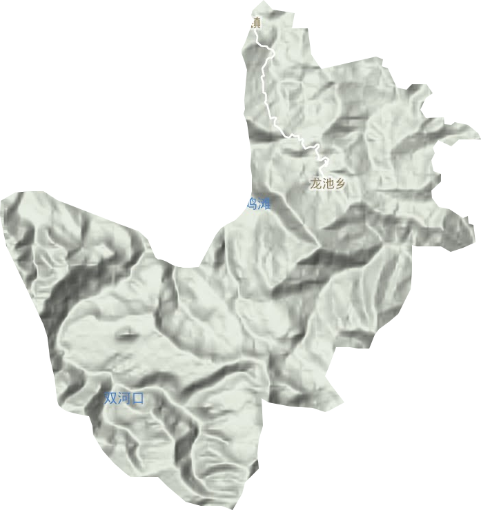 龙池乡地形地图