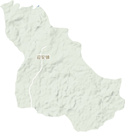 迎安镇地形地图