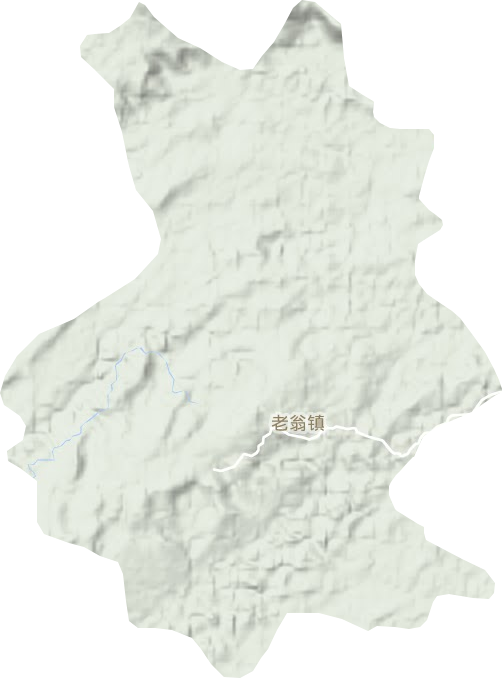 老翁镇地形地图