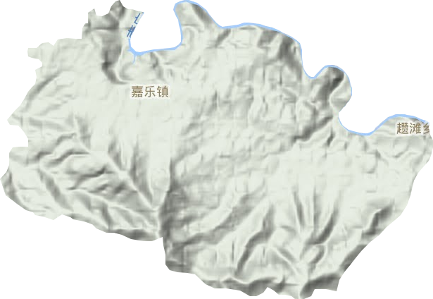 嘉乐镇地形地图