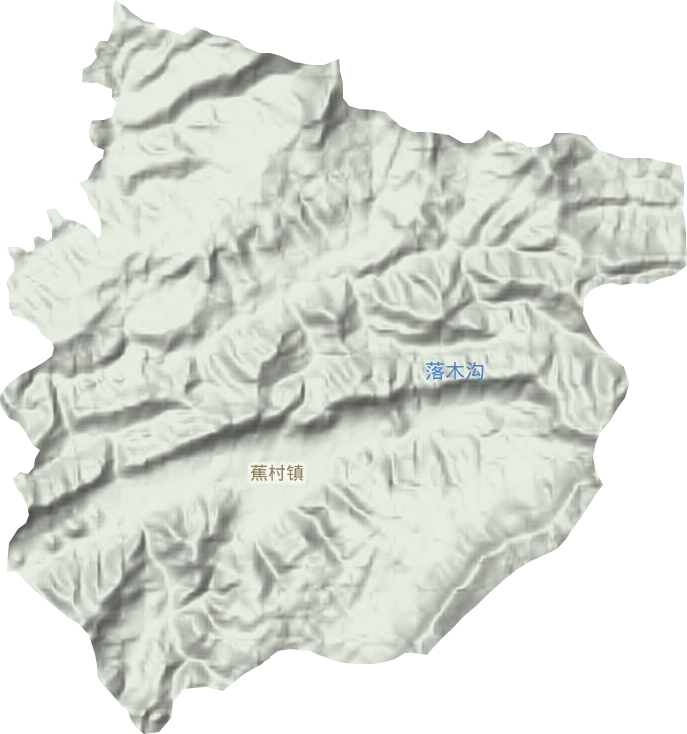蕉村镇地形地图