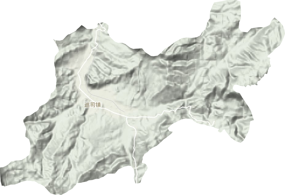 巡司镇地形地图