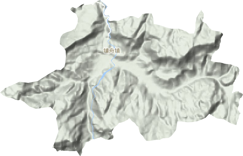 镇舟镇地形地图