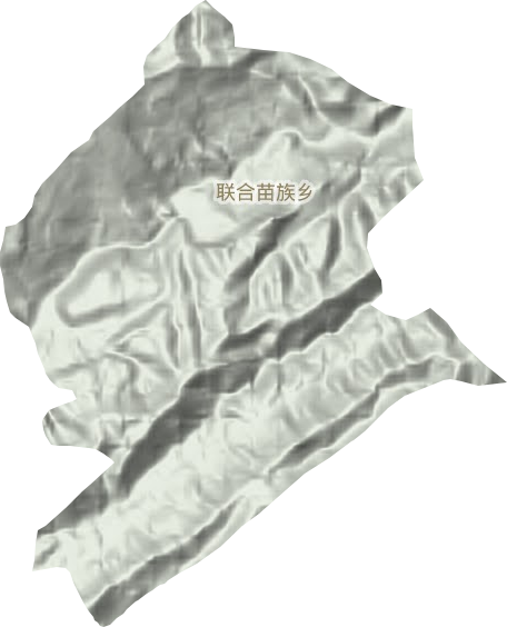 联合苗族乡地形地图