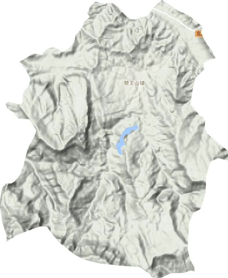 僰王山镇地形地图