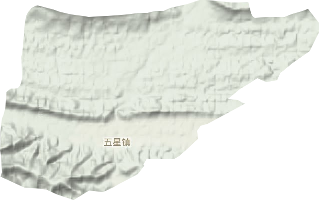 五星镇地形地图