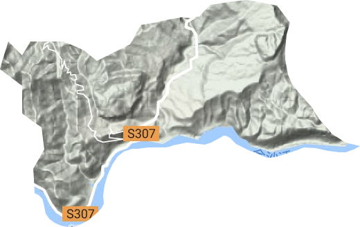 锦屏镇地形地图