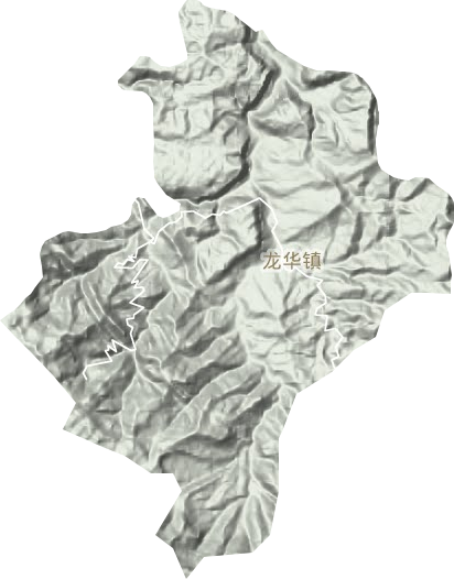 龙华镇地形地图
