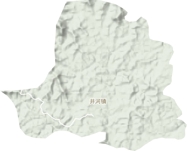 井河镇地形地图