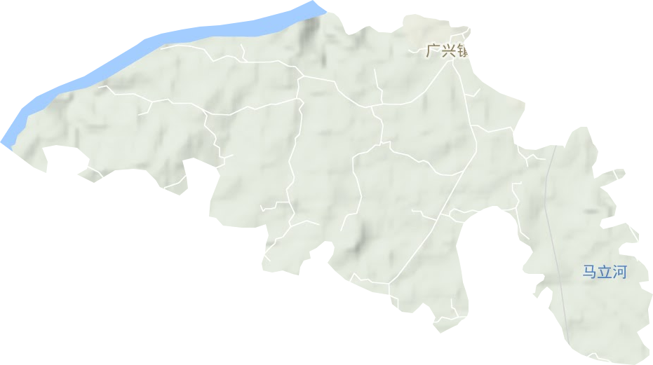 广兴镇地形地图