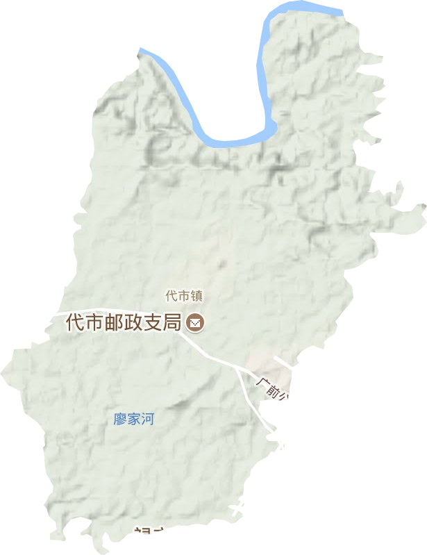 代市镇地形地图