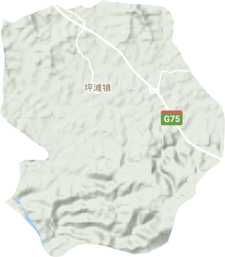 坪滩镇地形地图