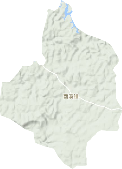 酉溪镇地形地图