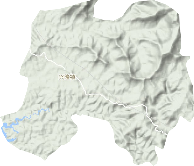 兴隆镇地形地图