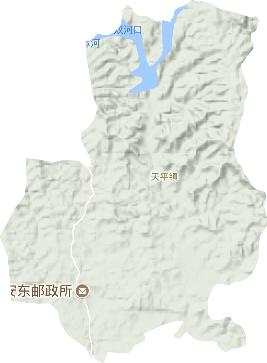 天平镇地形地图