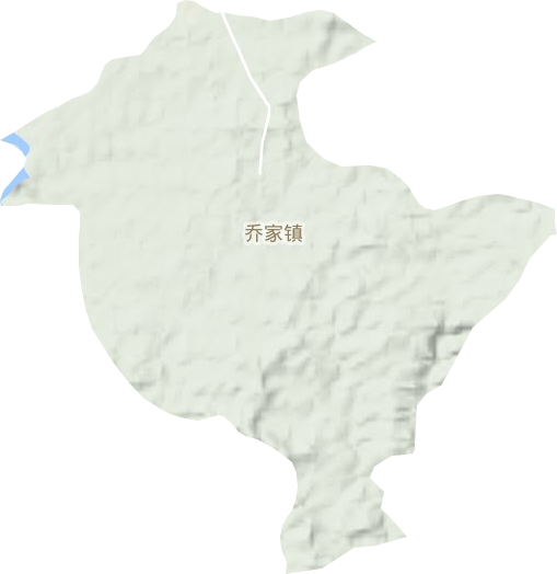 乔家镇地形地图