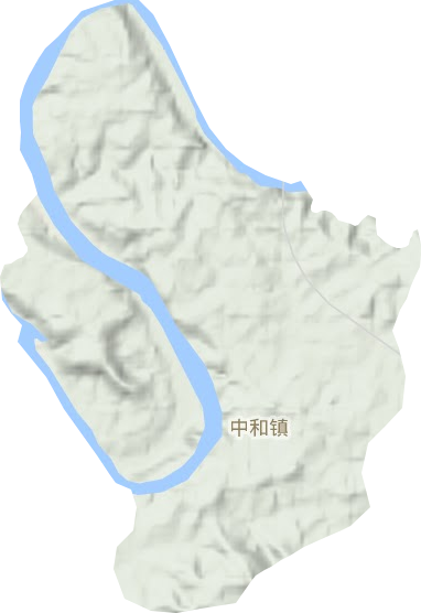 中和镇地形地图