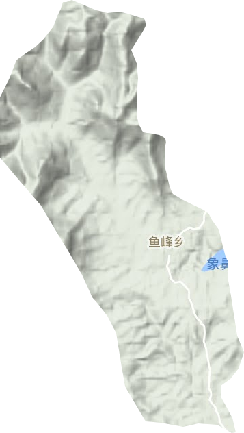 鱼峰乡地形地图