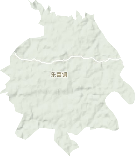乐善镇地形地图