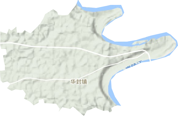 华封镇地形地图