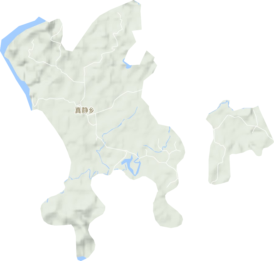真静乡地形地图