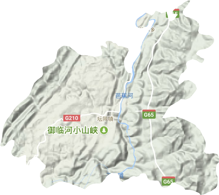 坛同镇地形地图